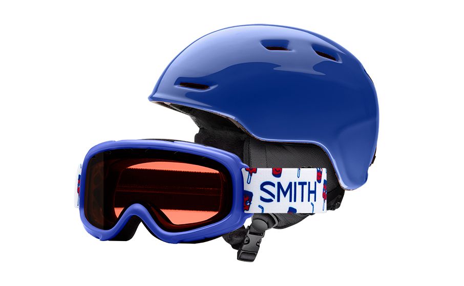 youth ski helmet and goggles